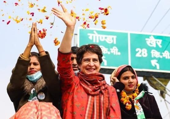 UP Election 2022: प्रियंका गांधी के रोड शो में BJP कार्यकर्ताओं ने की नारेबाजी, तो... मिला बेहद खास जवाब