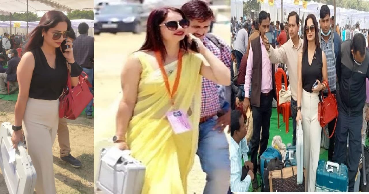UP Election 2022: पीली साड़ी वाली मैडम रीना द्विवेदी ने बदला लुक, स्लीवलेस टॉप और ट्राउजर में आईं नजर
