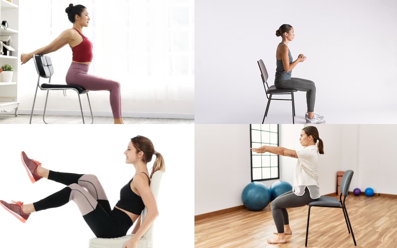 Chair Exercises: ऑफिस में लगातार बैठे रहने से बढ़ रहा है वजन? ये आसान एक्सरसाइज कर सकती है आपकी मदद