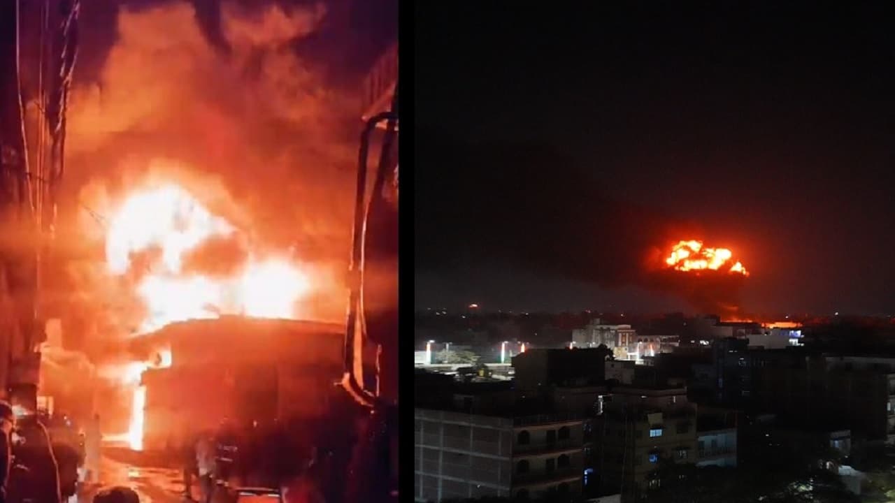 पटना में मोबिल गोदाम में लगी भीषण आग, दमकल की 26 गाड़ियाें के जरिए आग पर पाया गया काबू