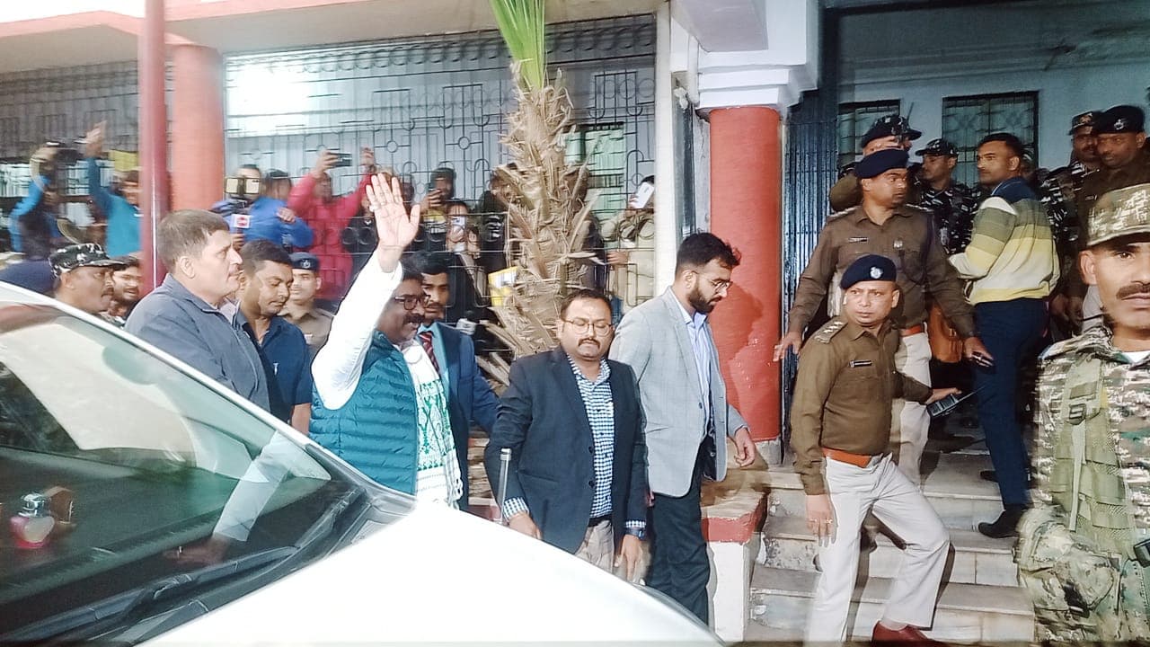 हेमंत सोरेन को होटवार जेल भेजा गया, ईडी रिमांड पर फैसला दो फरवरी को