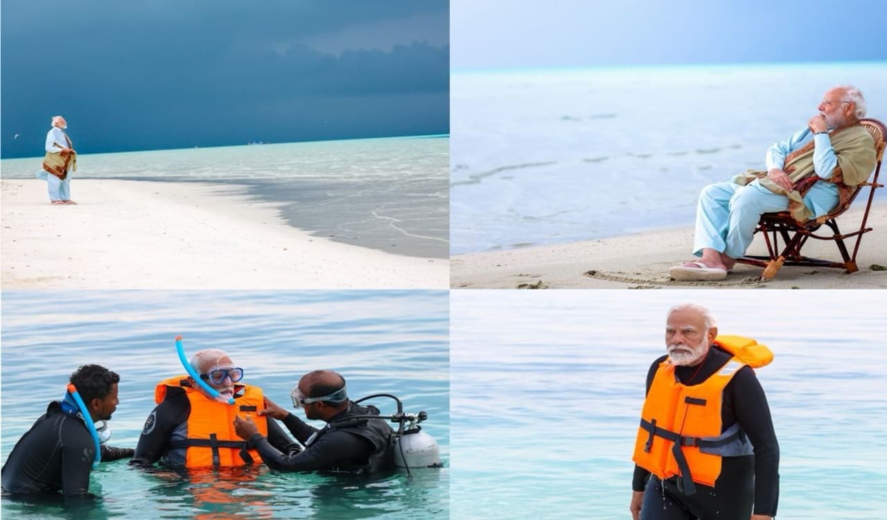 PM Modi: स्नॉर्कलिंग का आनंद, फिर मॉर्निंग वॉक, पीएम मोदी ने शेयर की लक्षद्वीप दौरे की शानदार तस्वीरें