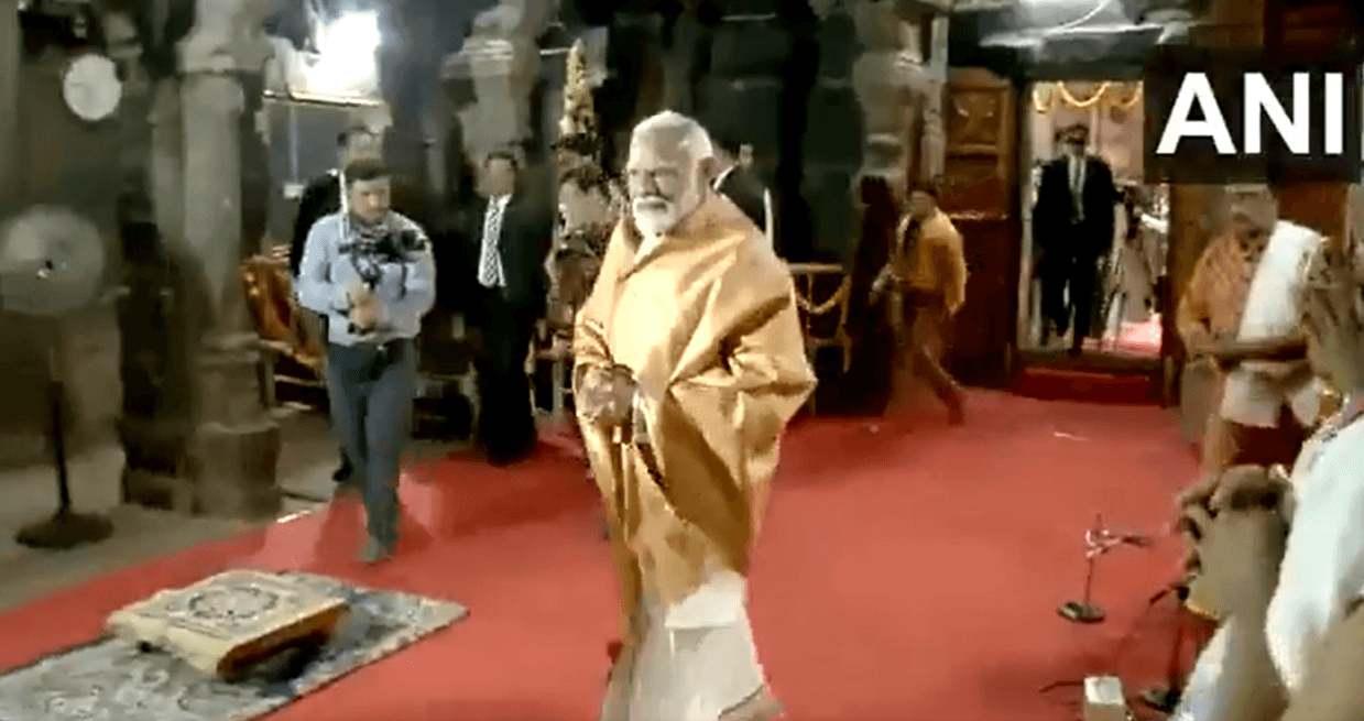 वीरभद्र मंदिर में जपा राम भजन,  संत तिरुवल्लुवर को किया नमन... दक्षिण दौरे पर पहुंचे पीएम मोदी