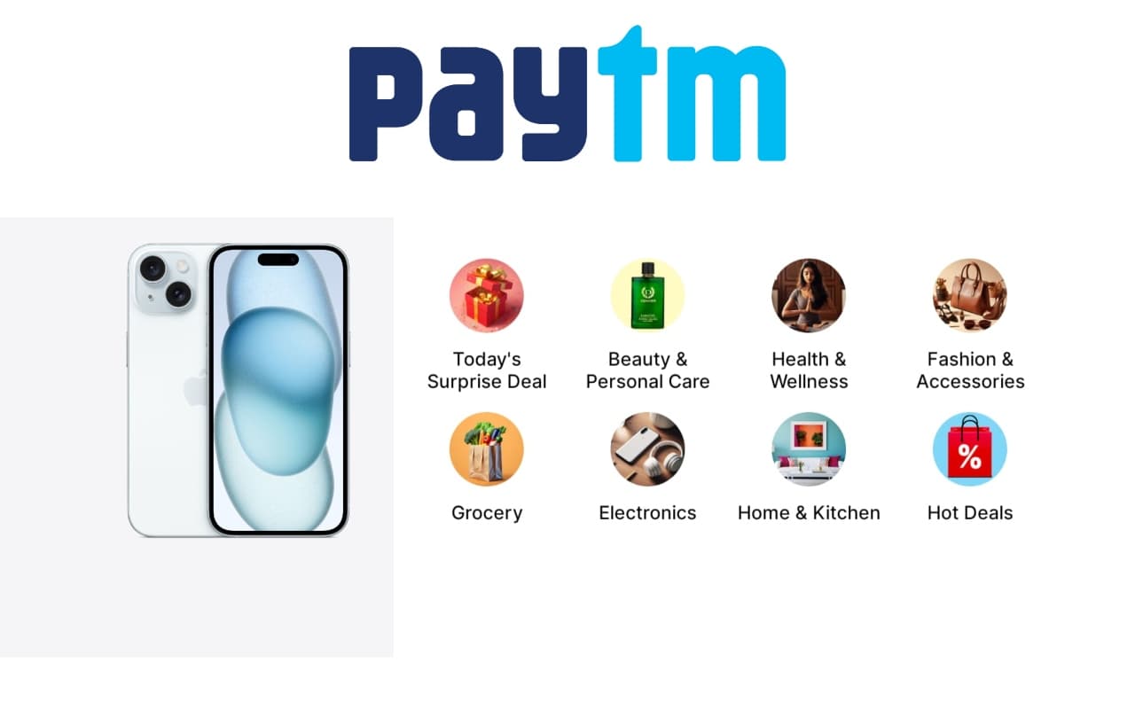 Paytm लाया iPhone 15 जीतने का मौका... शॉपिंग पर 500 तक का कैशबैक भी, करना होगा बस इतना सा काम