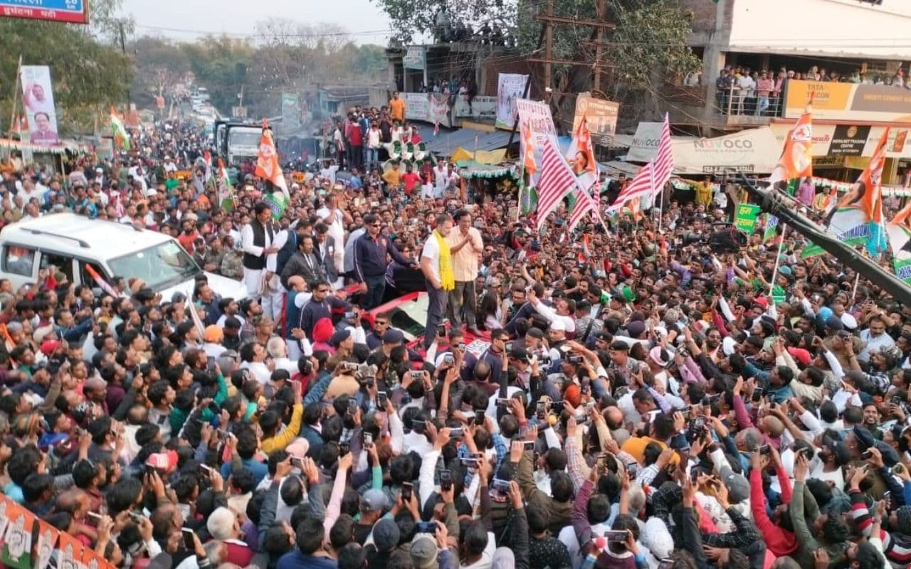 भारत जोड़ो न्याय यात्रा: राहुल गांधी की एक झलक पाने को उमड़ा जनसैलाब, रामगढ़ में कर रहे हैं रात्रि विश्राम