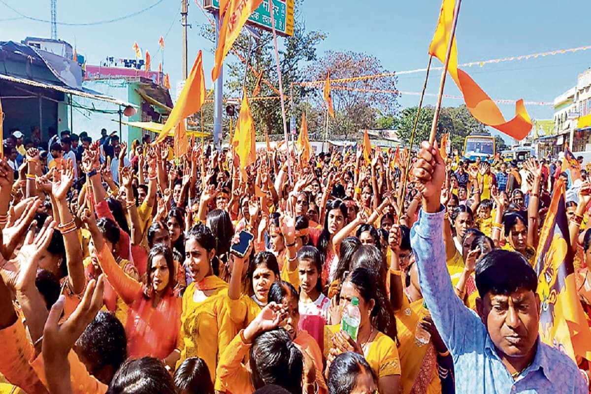 गुमला : अंजनी पुत्र हनुमान की जन्मस्थली पर गूंजा जय श्रीराम