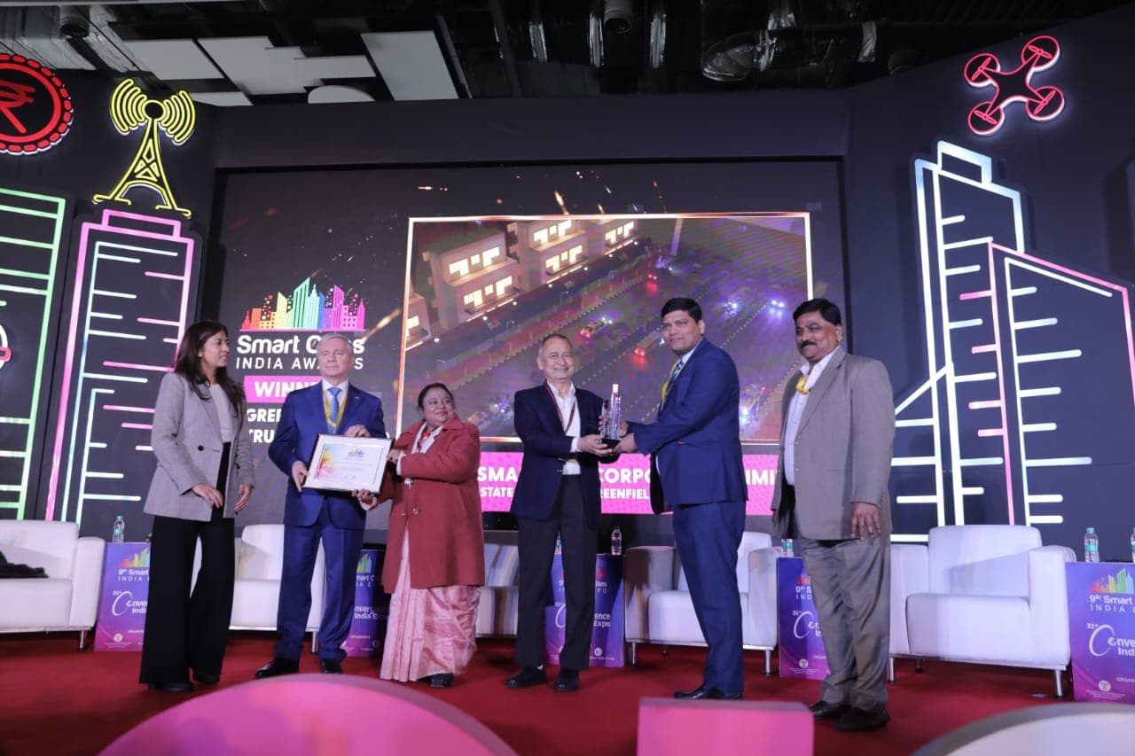 बेस्ट ग्रीन बिल्डिंग इन्फ्रास्ट्रक्चर के लिए रांची स्मार्ट सिटी को स्मार्ट सिटी इंडिया अवार्ड