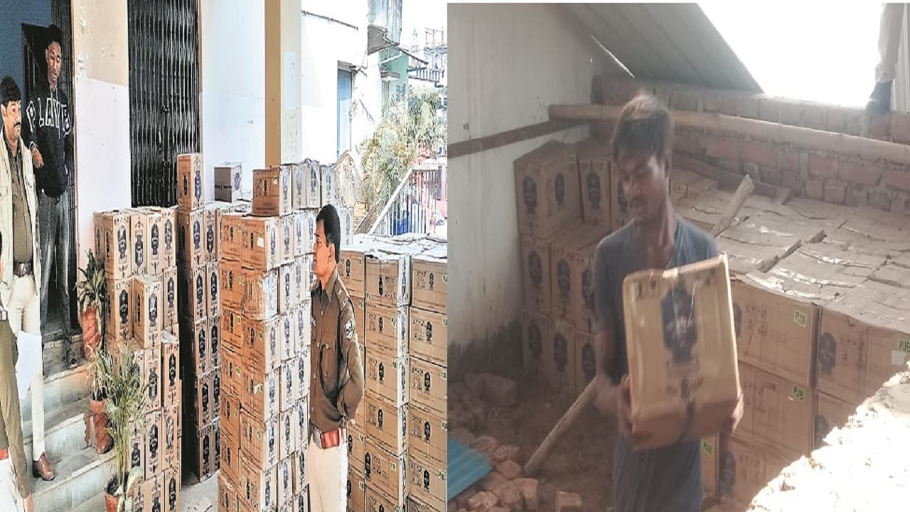पटना में 20 बोतल शराब चुराने पर दारोगा व ड्राइवर गिरफ्तार, थानेदार सस्पेंड, 1 करोड़ की शराब की गयी थी जब्त