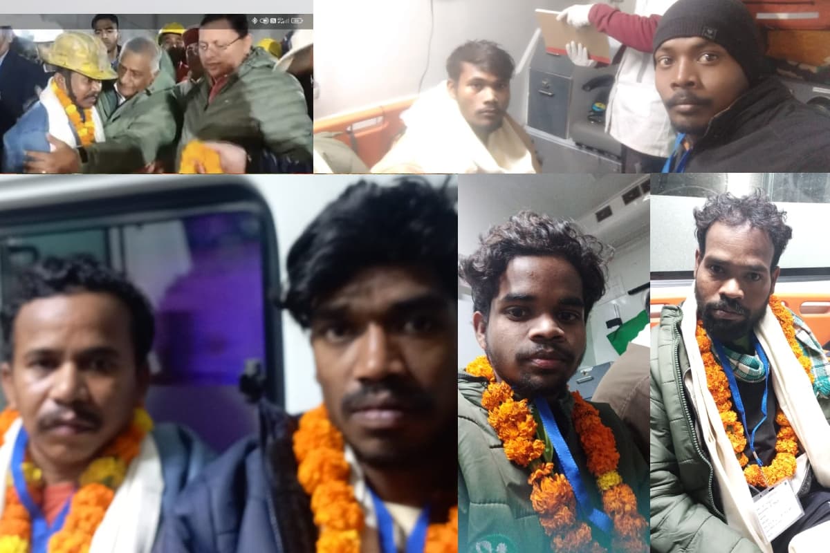उत्तराखंड सुरंग से सुरक्षित निकले सभी 15 मजदूर शुक्रवार तक आ सकते हैं झारखंड, तीन-तीन लाख का सौंपा गया चेक