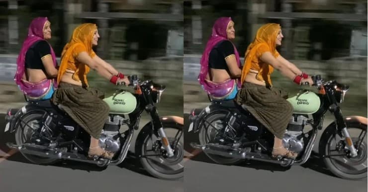 Royal Enfield चलाती इन दो महिलाओं ने इंटरनेट पर मचाया धूम! 10 सेकेंड के इस वीडियो को मिले 1.2 मिलियन व्यूज