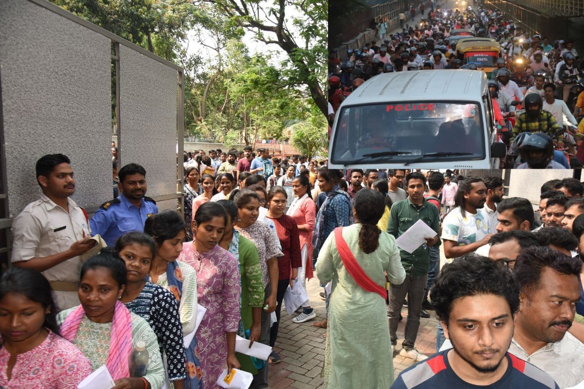 JPSC PT Exam: जमशेदपुर में 47 फीसदी परीक्षार्थी अनुपस्थित, एग्जाम के बाद लगा लंबा जाम, एंबुलेंस समेत कई वाहन फंसे