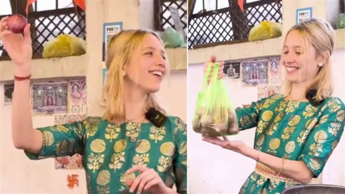 Viral Video: भारत में ठेले पर सब्जी बेचती रशियन लड़की को आपने देखा क्या