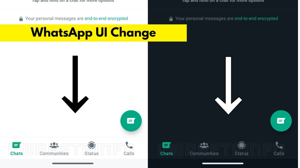 WhatsApp UI Change: एक हाथ से चलाएं व्हाट्सऐप, बदल गया ऐप का यूजर इंटरफेस