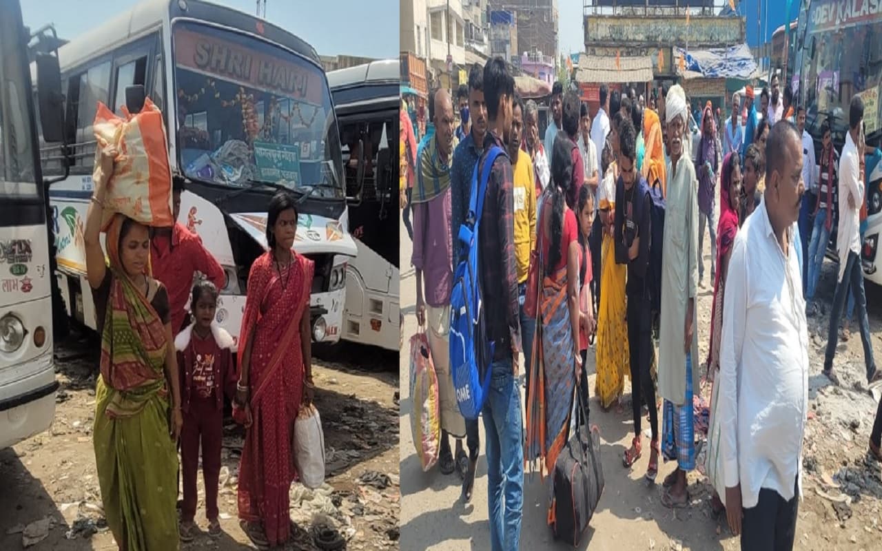 भागलपुर में डिक्शन मोड़ से बस स्टैंड हटाने पर आक्रोशित बस चालकों ने शुरू की हड़ताल, हजारों यात्री परेशान