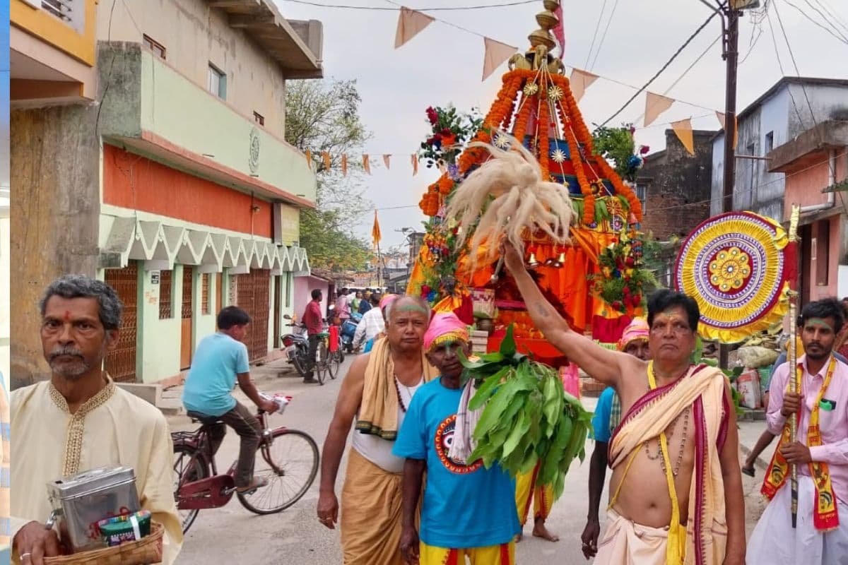 सरायकेला में श्रद्धा के साथ निकली दोल यात्रा, भक्तों के साथ राधा-कृष्ण ने खेली होली, उत्कल परंपरा की दिखी झलक