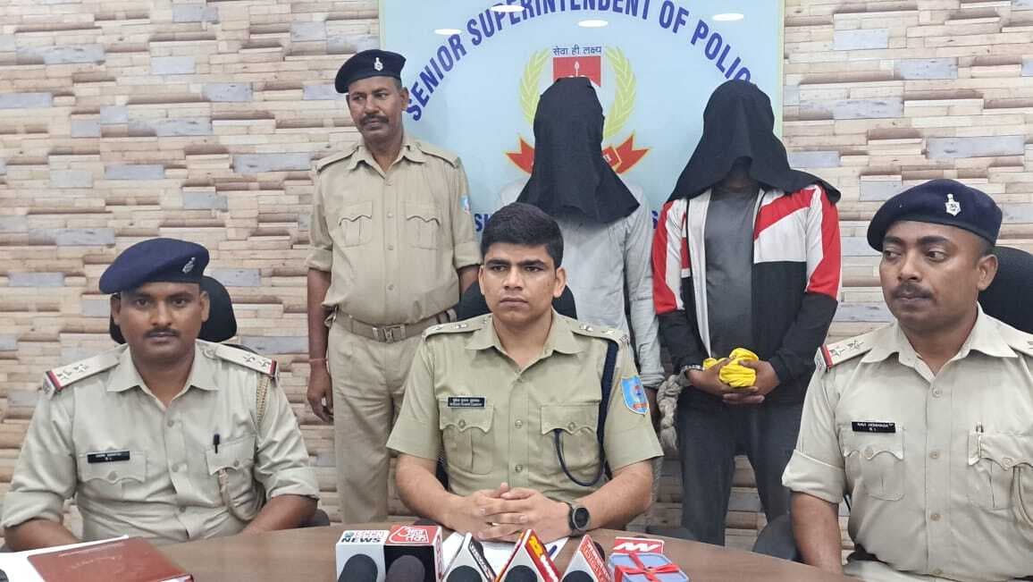 उलीडीह: कट्टा,गोली समेत ब्राउन शुगर व गांजा के साथ दो गिरफ्तार