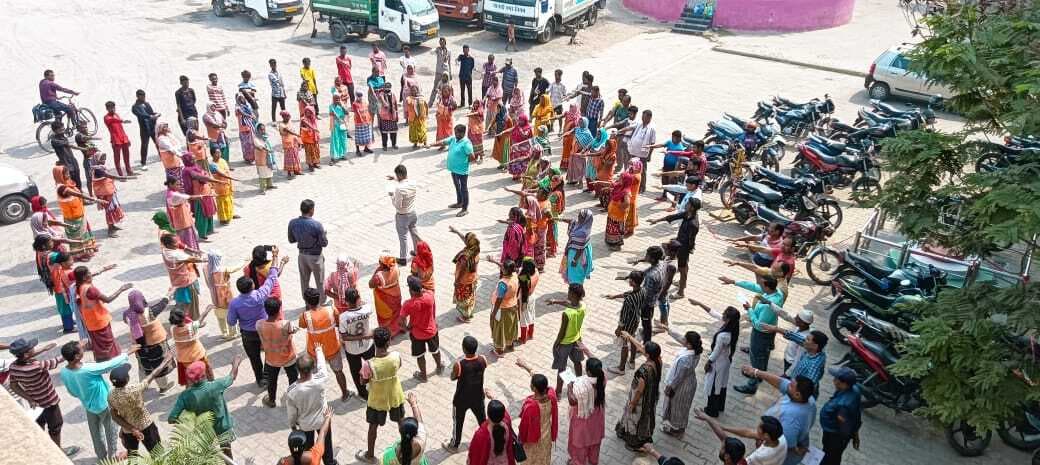 मानगो निगम के कर्मियों ने ली मतदाता जागरूकता शपथ