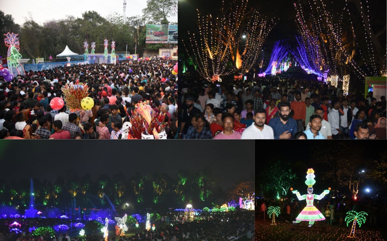 जमशेदपुर के जुबिली पार्क में लाइटिंग देखने के लिए उमड़ा जनसैलाब, देखें PHOTOS