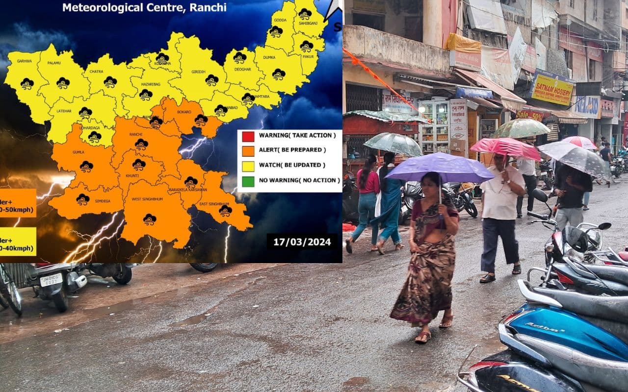 IMD Alert: मौसम का बदला मिजाज, अधिकतम और न्यूनतम तापमान गिरा, रांची समेत इन 6 जिलों में ओलावृष्टि का अलर्ट