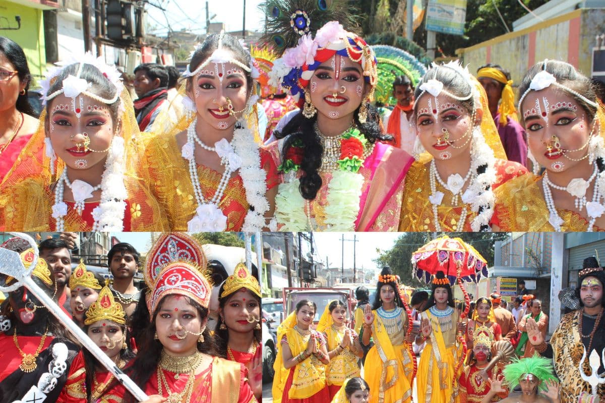 गिरिडीह की रंगयात्रा में बिखरी सांस्कृतिक छटा, 11 राज्यों के कलाकारों ने उम्दा प्रदर्शन से मोहा मन