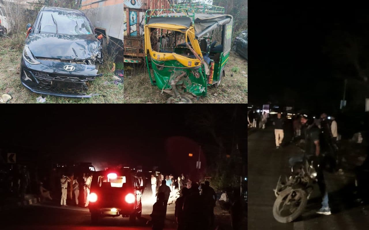 कोडरमा के चंदवारा में हादसे के बाद रांची-पटना रोड जाम, पथराव में थाना प्रभारी घायल, देखें लाठीचार्ज का VIDEO