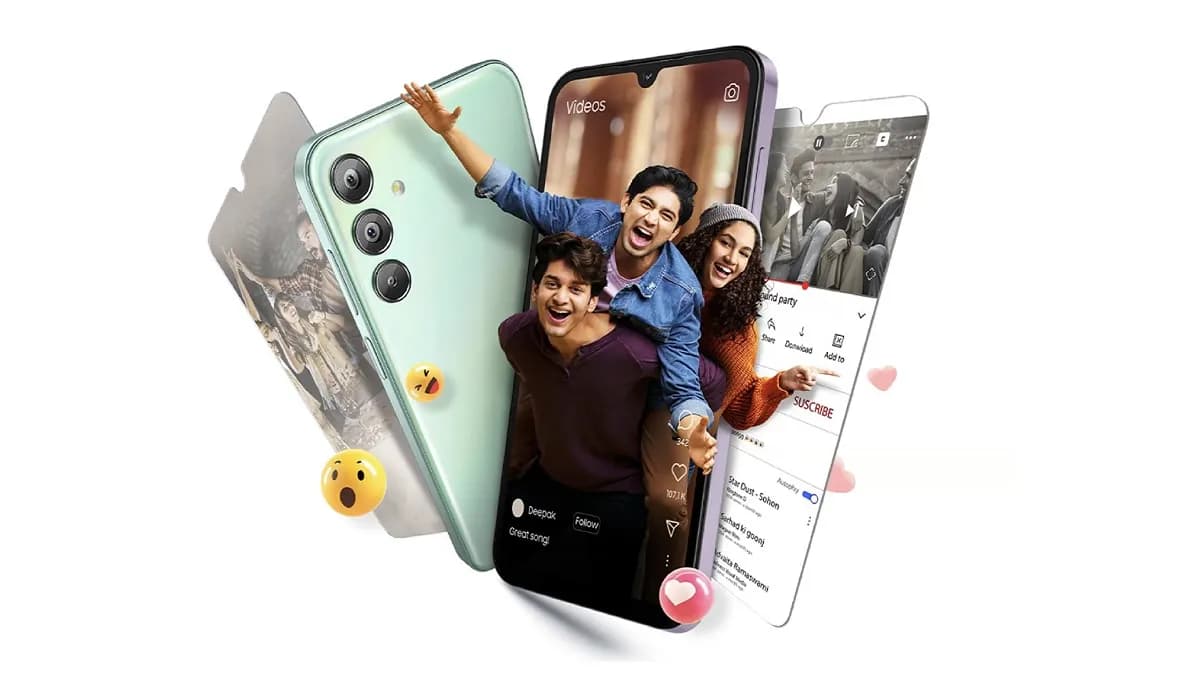 Samsung Galaxy F15: पावरफुल प्रॉसेसर, 6000 mAh बैटरी, 50MP कैमरा के साथ आया बजट स्मार्टफोन Samsung Galaxy F15: पावरफुल प्रॉसेसर, 6000 mAh बैटरी, 50MP कैमरा के साथ आया बजट स्मार्टफोन