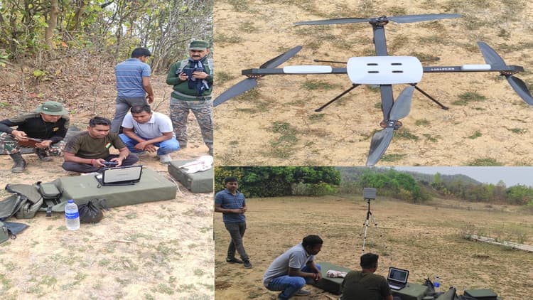 Bihar News : लोकसभा चुनाव को लेकर पुलिस सतर्क, ड्रोन से हो रही नक्सलियों की खोज