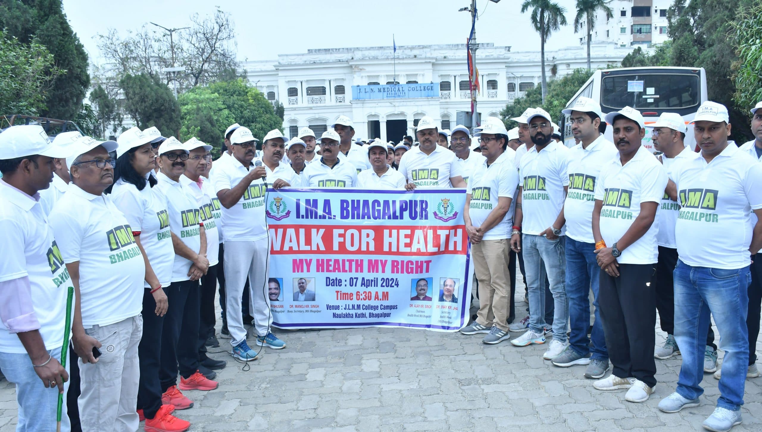 विश्व स्वास्थ्य दिवस के मौके पर आईएमए की ओर से निकाली गयी जागरूकता रैली