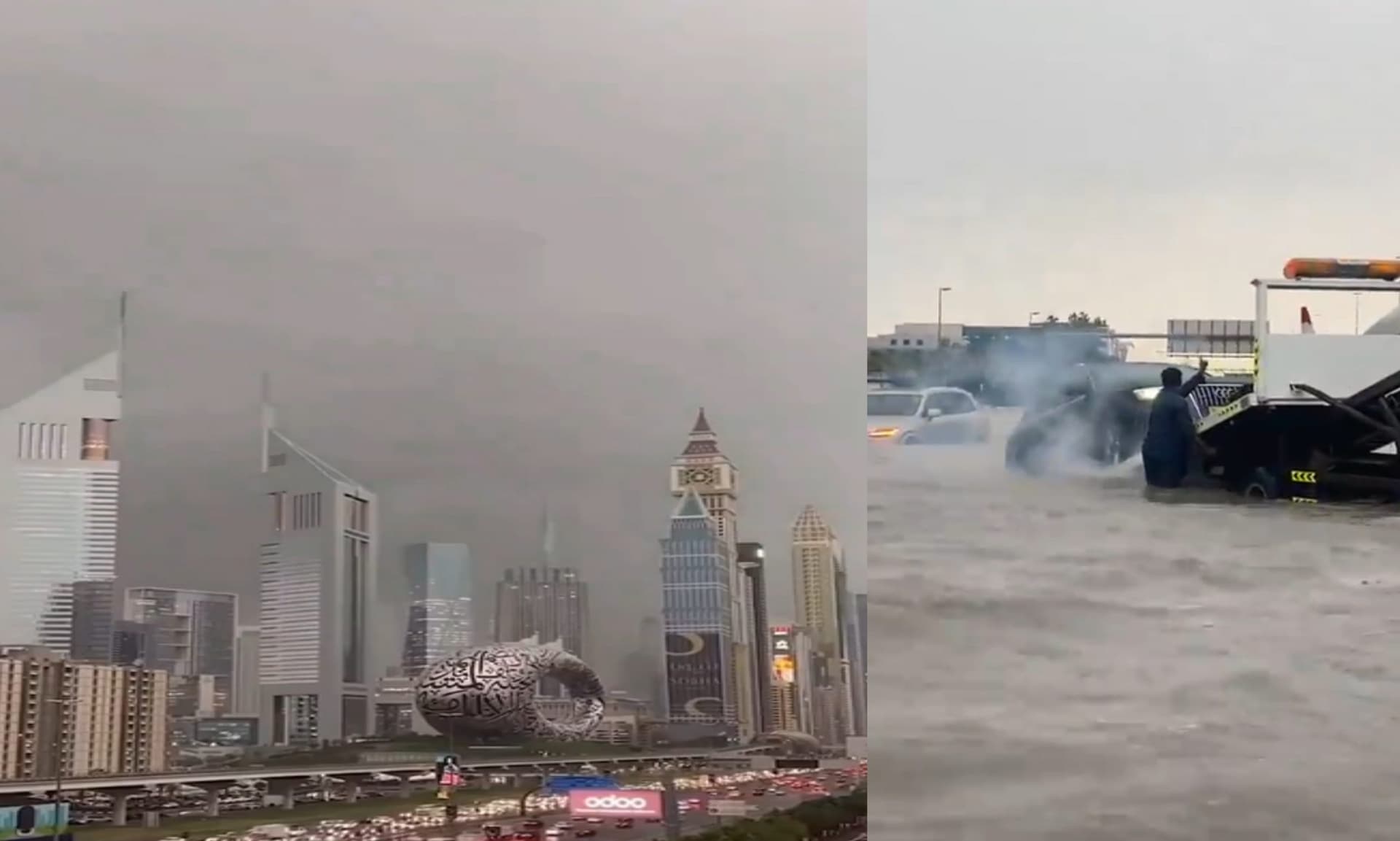 Dubai Floods: दुबई में भारी बारिश के बाद बाढ़ जैसे हालात, एयरपोर्ट-स्टेशन बंद