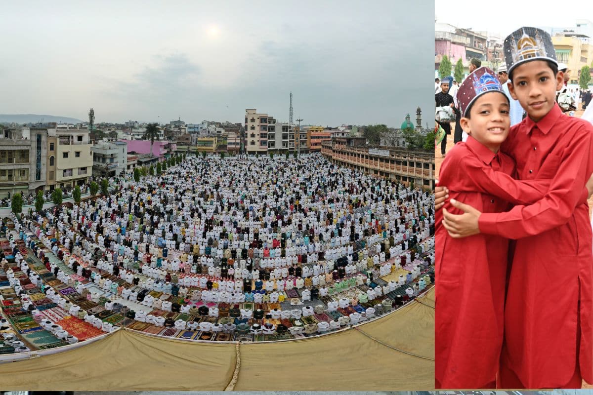 Eid 2024: जमशेदपुर में ईद पर मस्जिद व ईदगाह पहुंचे नमाजी, एक-दूसरे के गले मिलकर दी बधाई