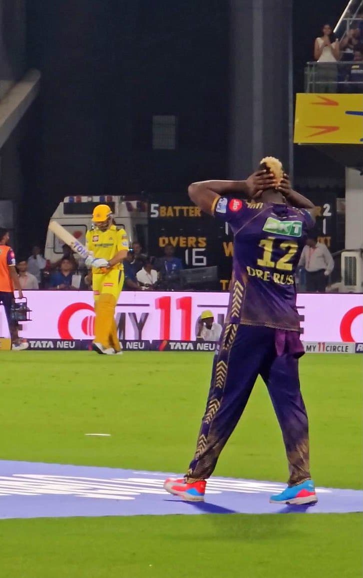 IPL 2024: MS Dhoni की एंट्री पर पागल हुए दर्शक, शोर सुन आंद्रे रसेल की हालत खराब