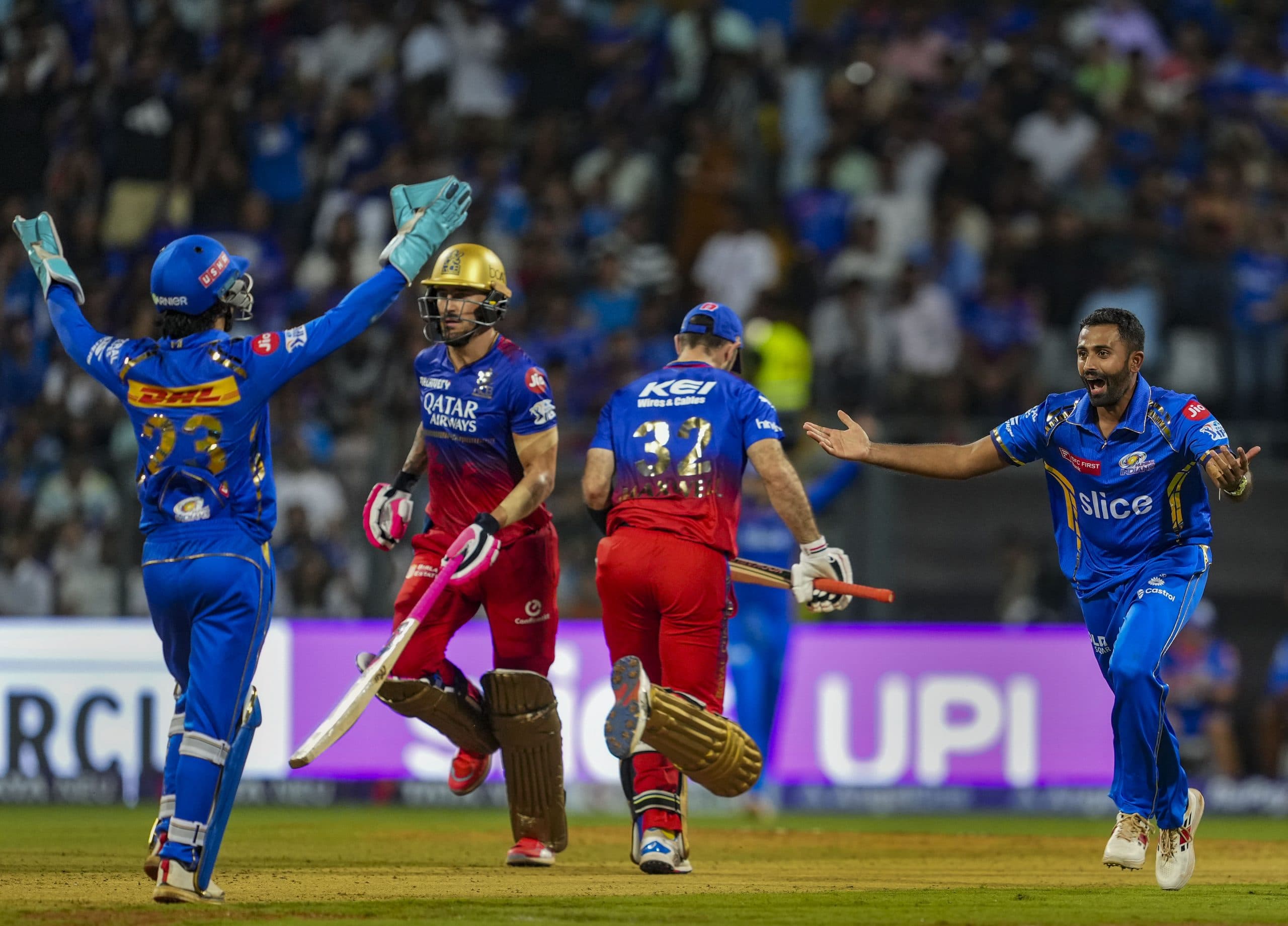 IPL 2024, MI vs RCB: डुप्लेसिस, पाटीदार और दिनेश कार्तिक की विस्फोटक पारी