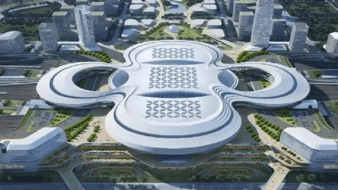 Bizarre News: चीन ने सैनिटरी पैड शेप में बनाया रेलवे स्टेशन! सोशल मीडिया पर फोटो वायरल