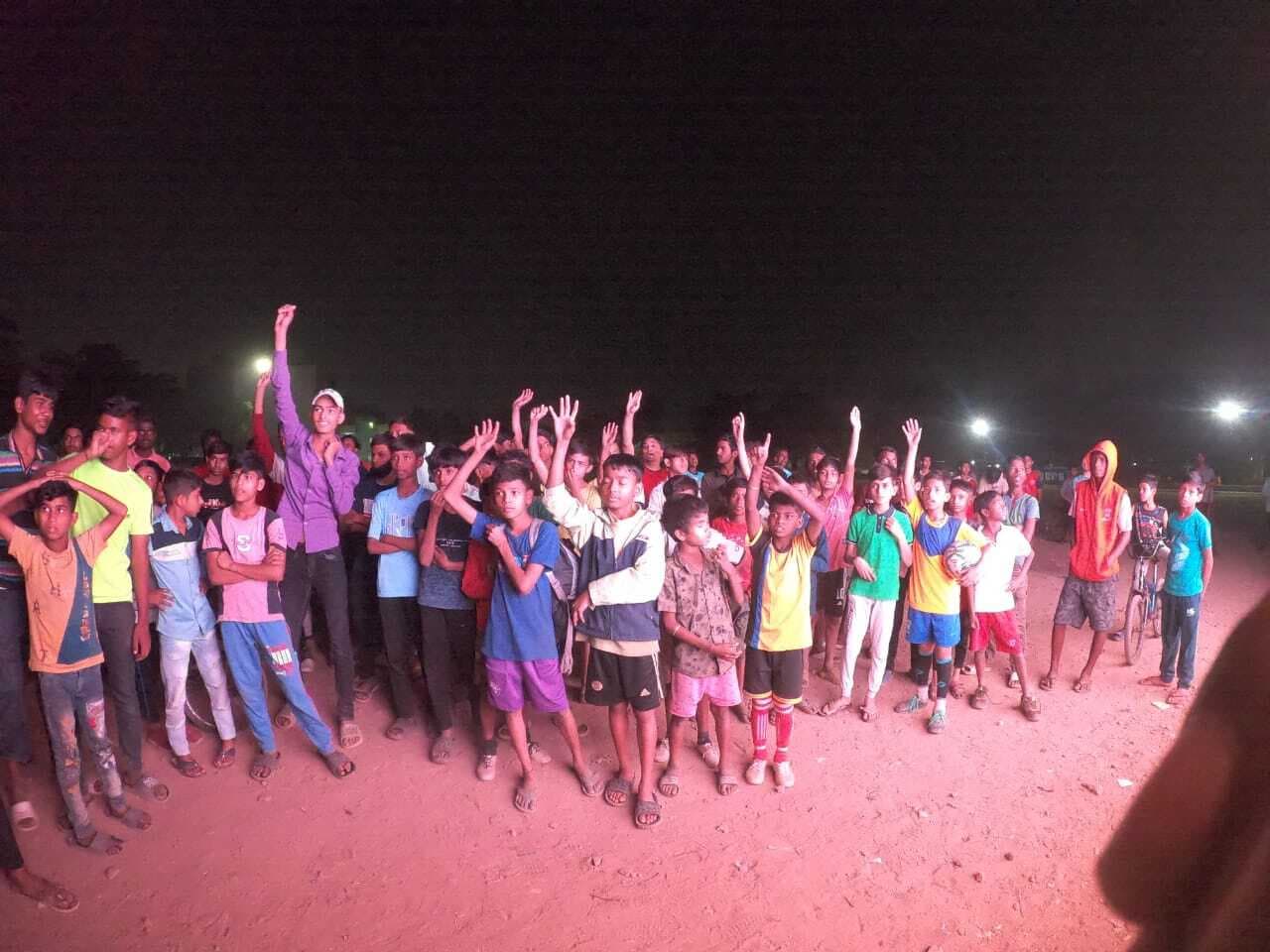 फैन पार्क में दर्शकों ने लिया फुटबॉल का मजा