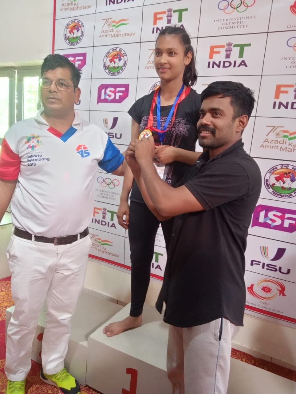 14 वें नेशनल सैम्बो चैंपियनशिप में अदिति को गोल्ड मेडल