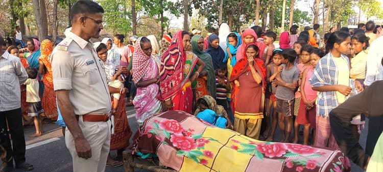 मैजिक के धक्के से ग्राम रक्षा दल के सदस्य की मौत