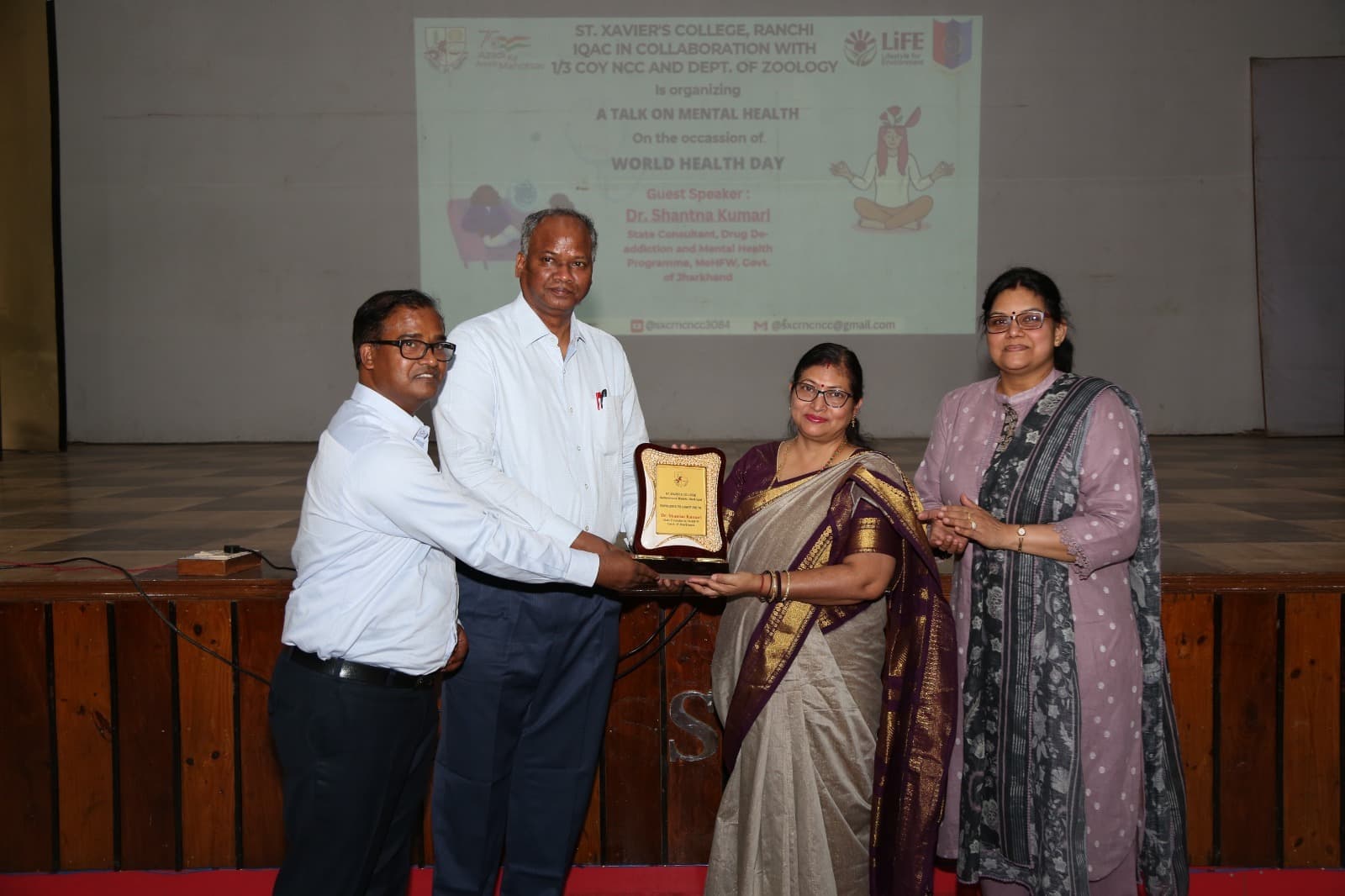 संत जेवियर्स कॉलेज में स्वास्थ्य दिवस पर वार्ता