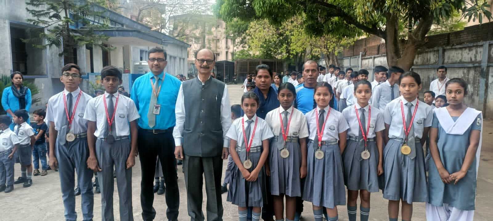 ताइक्वांडो में मेडल जीतने वाले विद्यार्थी पुरस्कृत