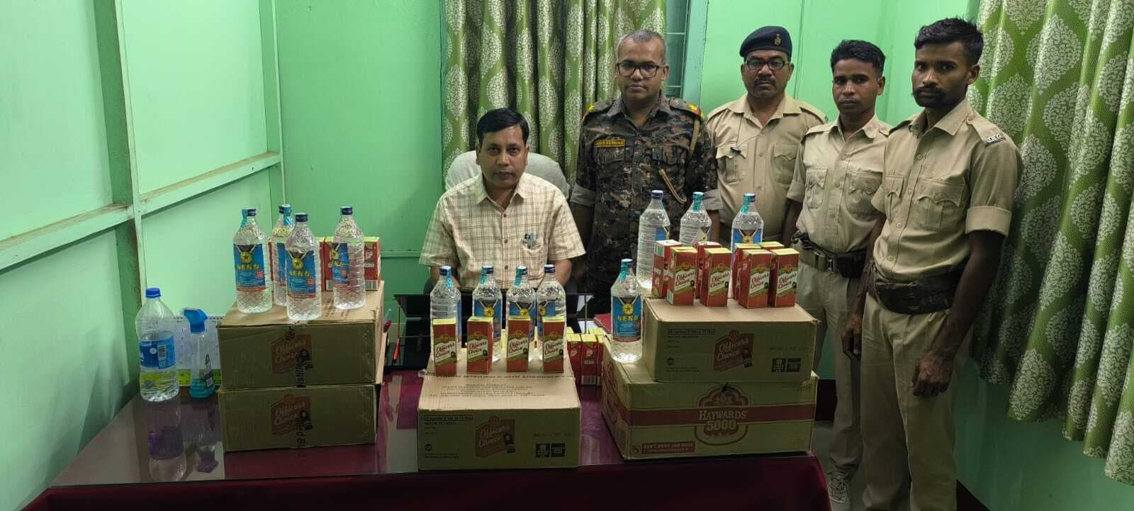 मिहिजाम में अवैध शराब के साथ एक युवक पकड़ाया