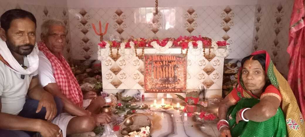 रामपुर काली मंदिर में धूमधाम से हुई गंवाली पूजा