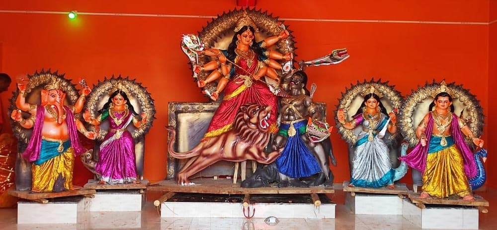 ढेबादेरी में 1978 से शुरू हुई थी चैती दुर्गा पूजा