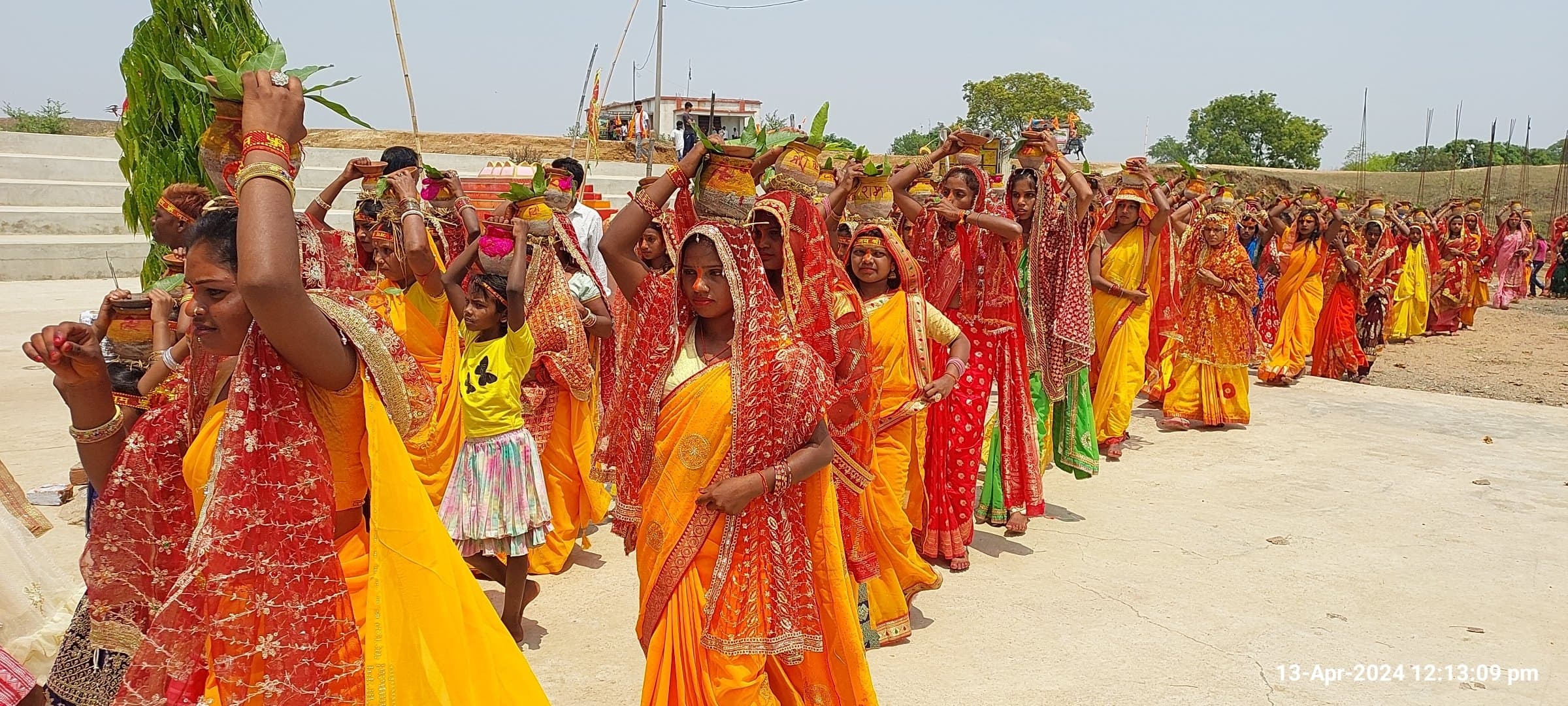 हनुमत प्राण प्रतिष्ठा समारोह को ले निकली शोभा यात्रा