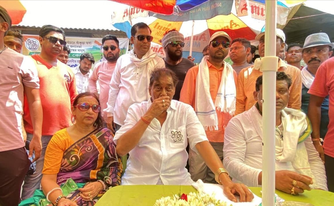 बांकुड़ा में भाजपा की तरह तृणमूल प्रत्याशी की चाय पर चर्चा