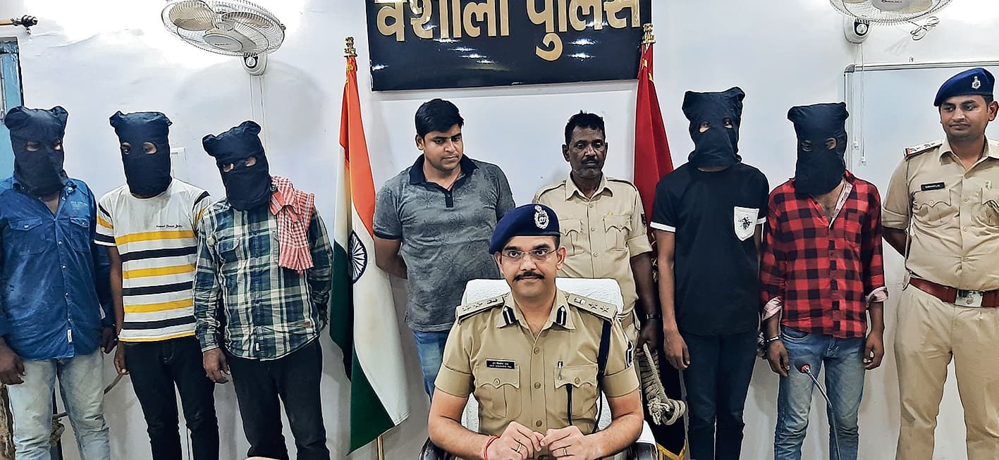 भगवानपुर में सीएसपी संचालक को लुटने के लिए जुटे पांच बदमाश गिरफ्तार