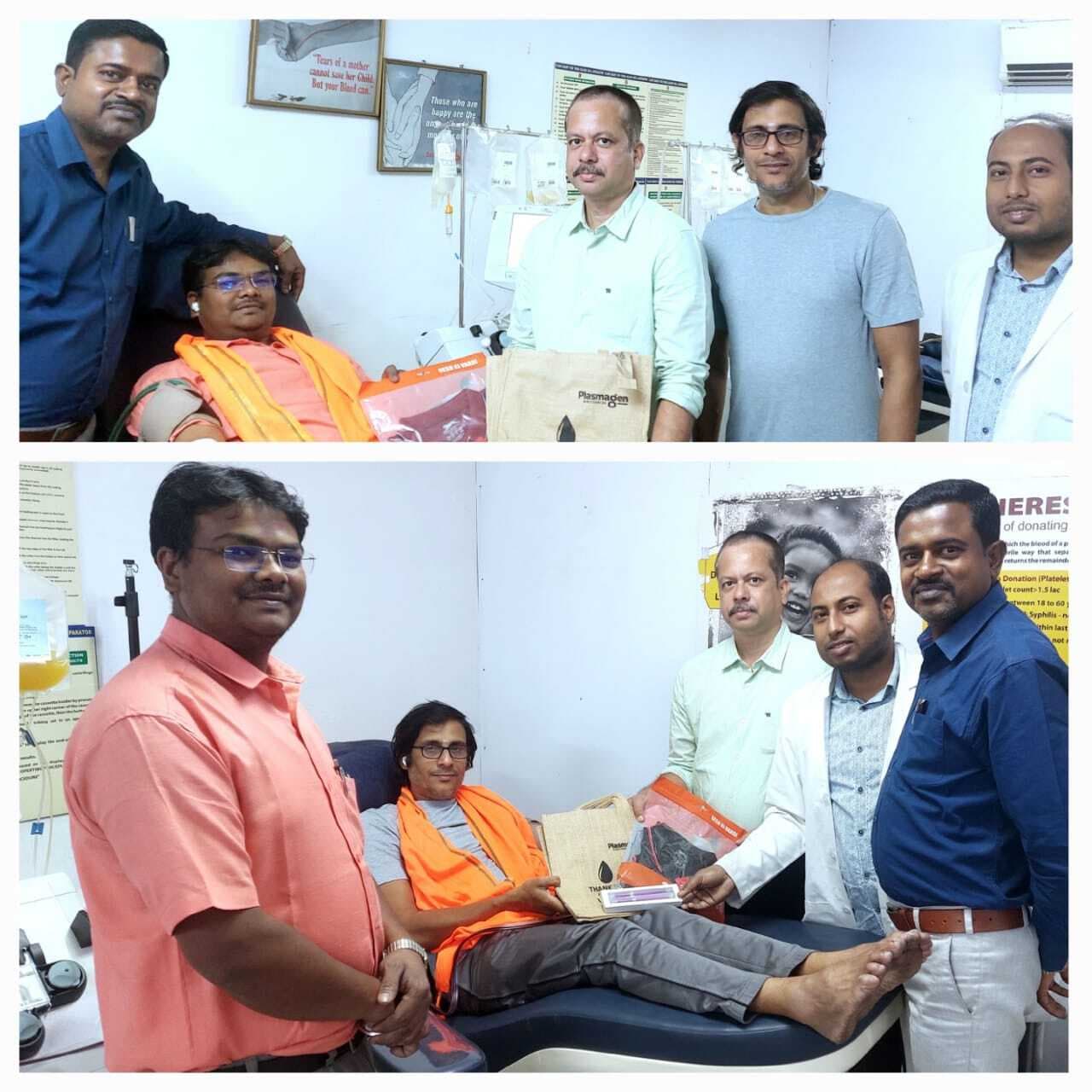 धीरज व रामाकृष्णन ने किया एसडीपी डोनेट