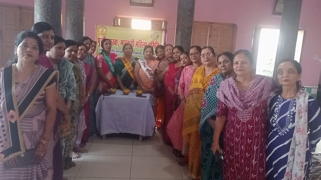 मारवाड़ी महिला सम्मेलन शाखा की अधिकारियों ने कार्यभार संभाला