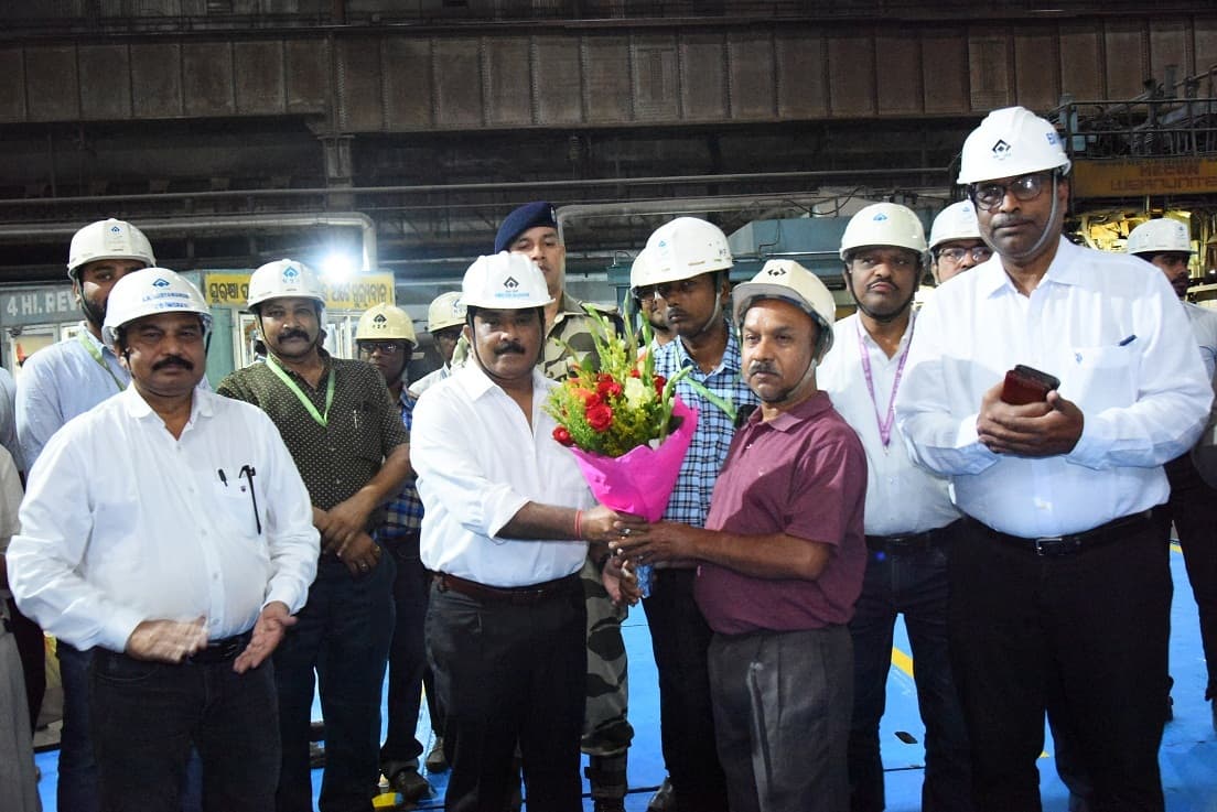 आरएसपी के एसएसएम की रिवर्सिंग मिल ने 630 टन क्वायल रोल कर बनाया रिकॉर्ड, डीआइसी ने की सराहना