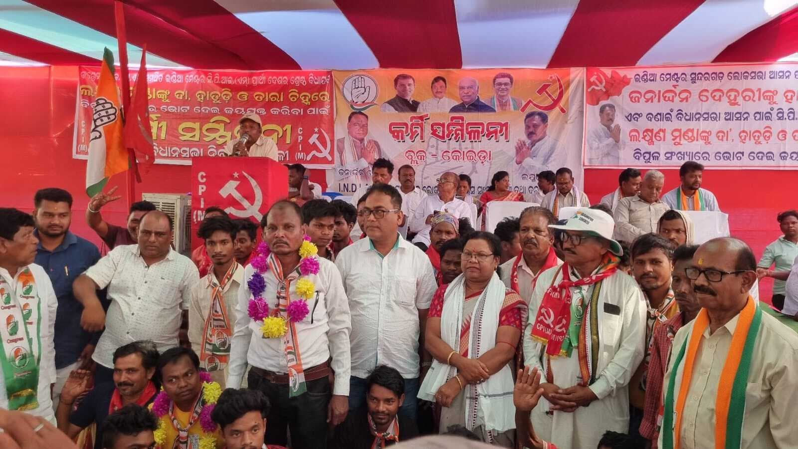 कोइड़ा के ताेड़ा घाघी में इंडिया गठबंधन ने दिखायी ताकत, जीत का किया दावा