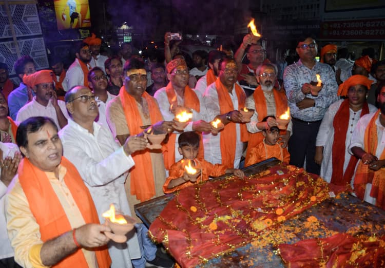 एक ही नारा, एक ही नाम जय श्रीराम, जयश्रीराम से गूंजा शहर