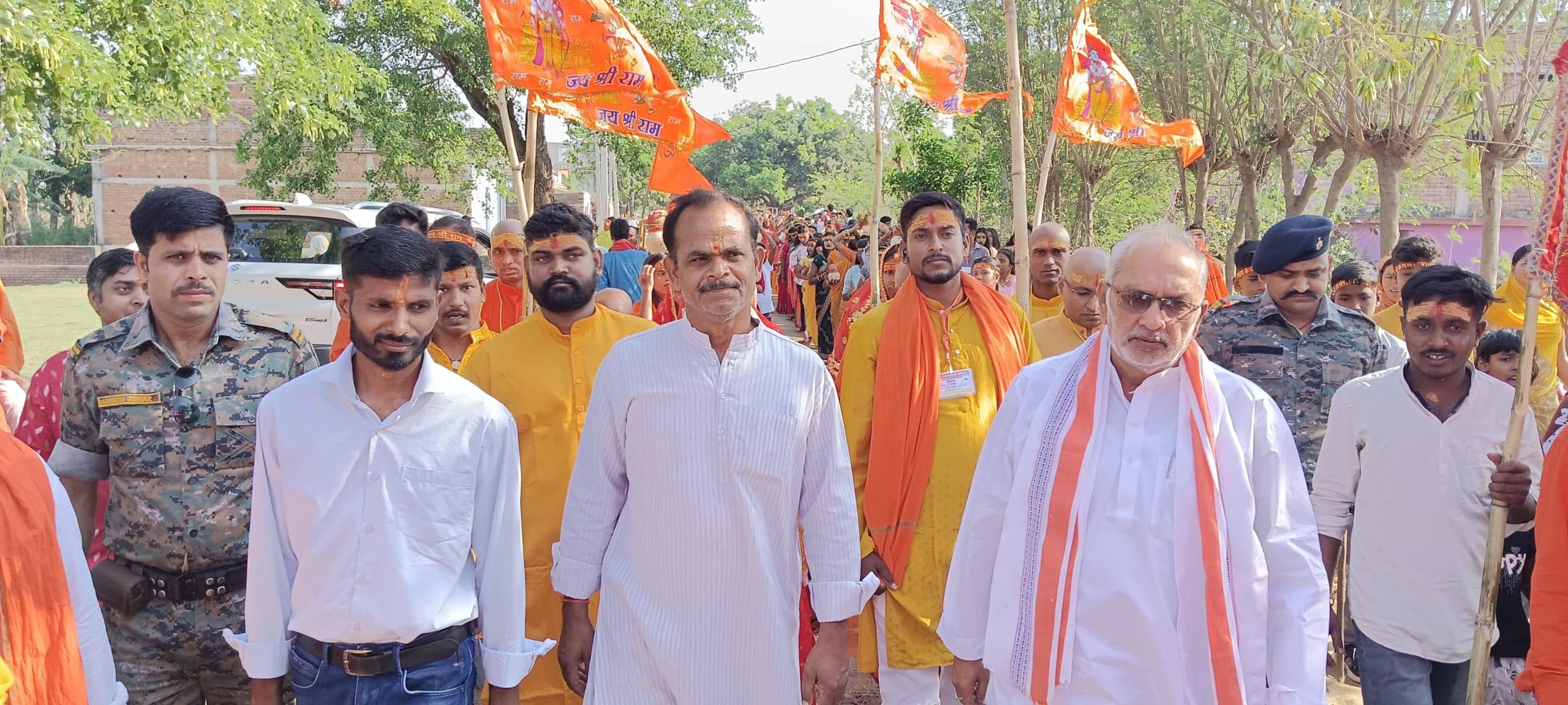 वृंदावन में कलश यात्रा के साथ रुद्र महायज्ञ शुरू